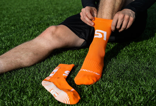 Orange Grip Sock